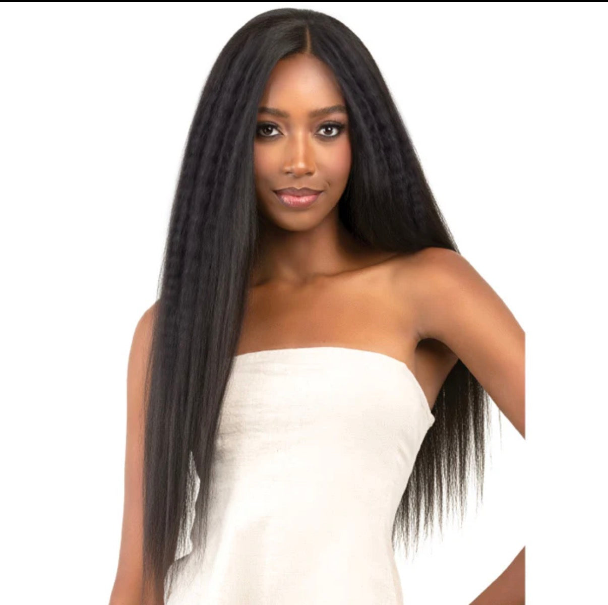 Bobbi Boss Indiremi 100% Remy Human Hair Seamless Crochet Braids – Kinky Straight 18”