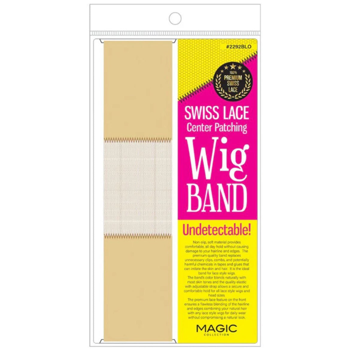 Magic Collection Swiss Lace Wig Band – CENTER PATCHING