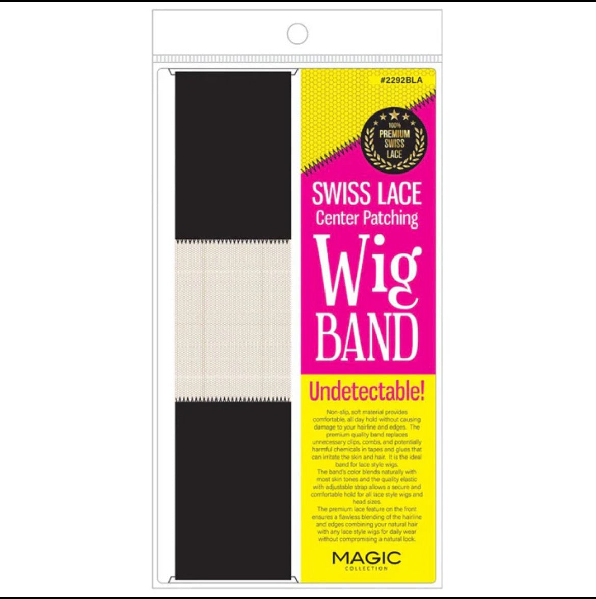 Magic Collection Swiss Lace Wig Band – CENTER PATCHING