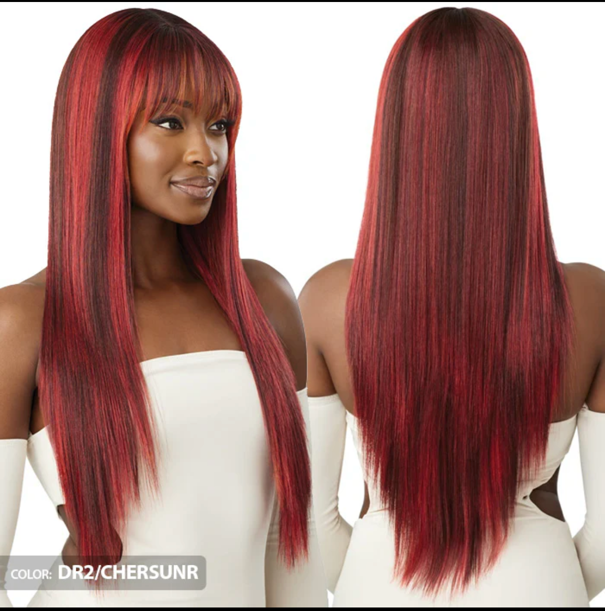 Outre Melted Hairline Glueless HD Lace Front Wig – LAILA – Pre-Styled Bangs