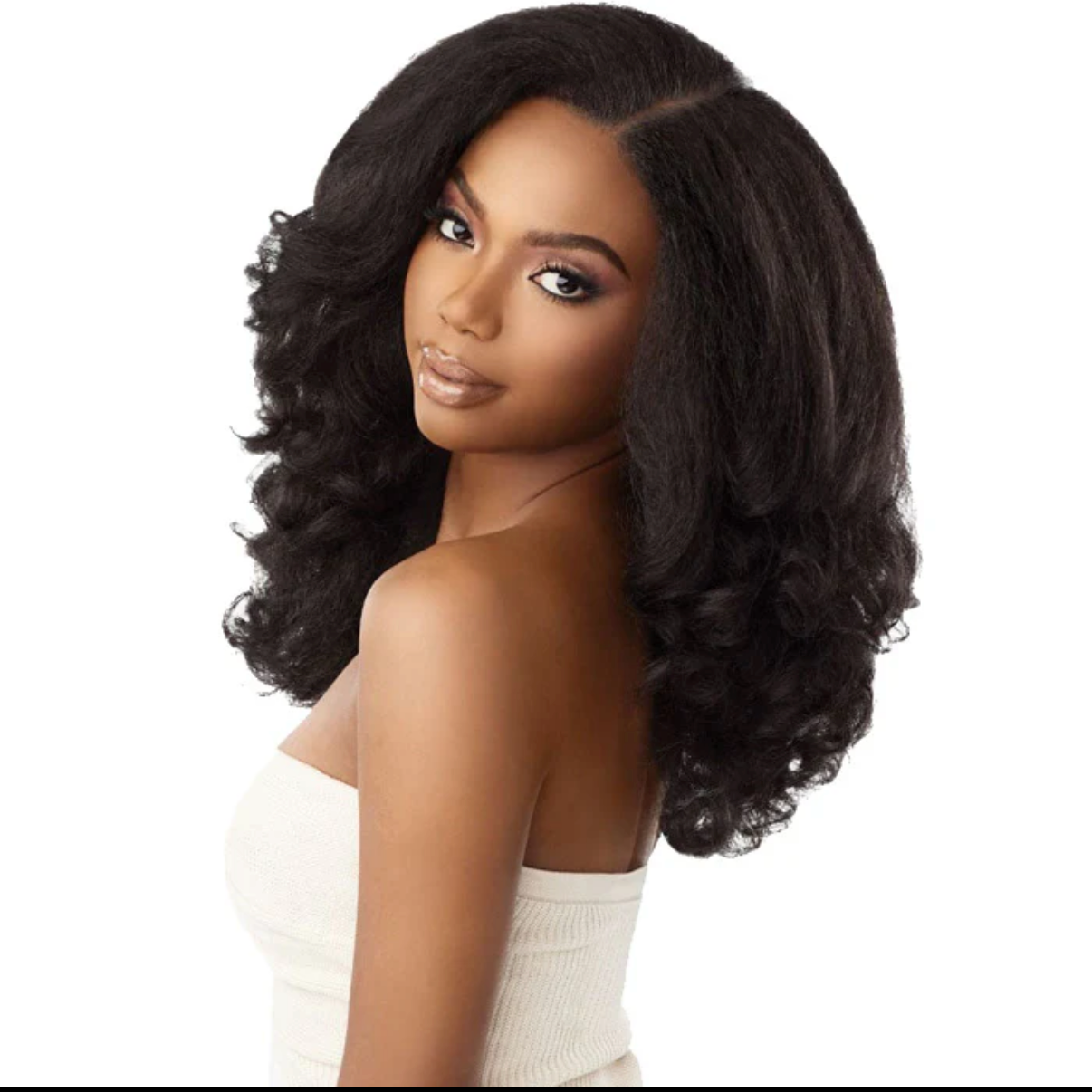 Sensationnel Curls Kinks Textured Lace Kinky Edges Glueless HD Lace Front Wig – Y-PART