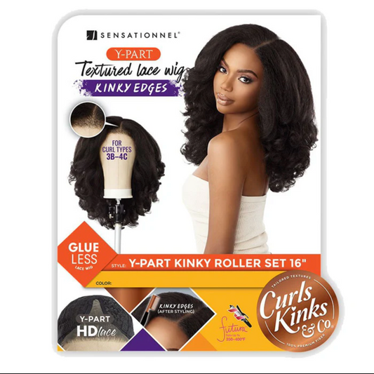Sensationnel Curls Kinks Textured Lace Kinky Edges Glueless HD Lace Front Wig – Y-PART