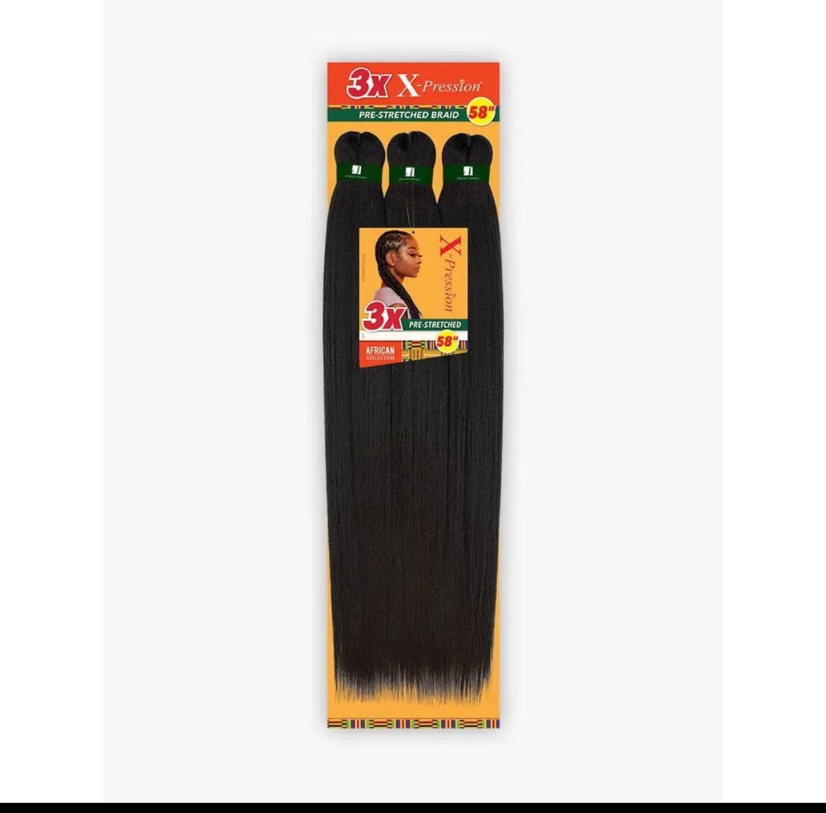 Sensationnel 3X X-Pression Pre-Stretched Braiding Hair 58”