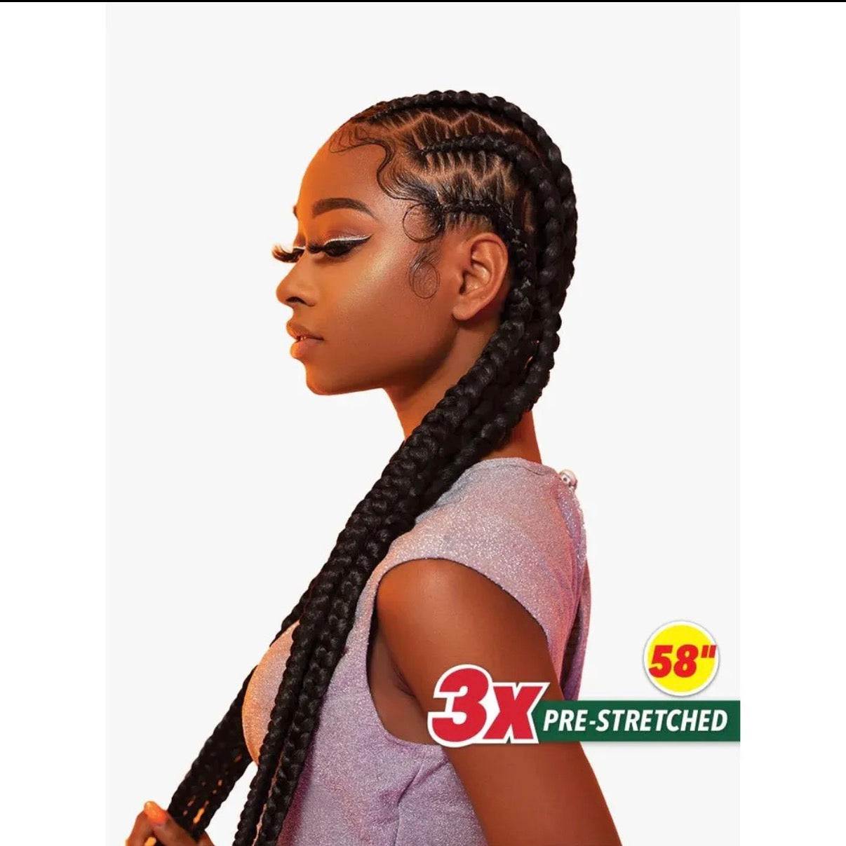 Sensationnel 3X X-Pression Pre-Stretched Braiding Hair 58”