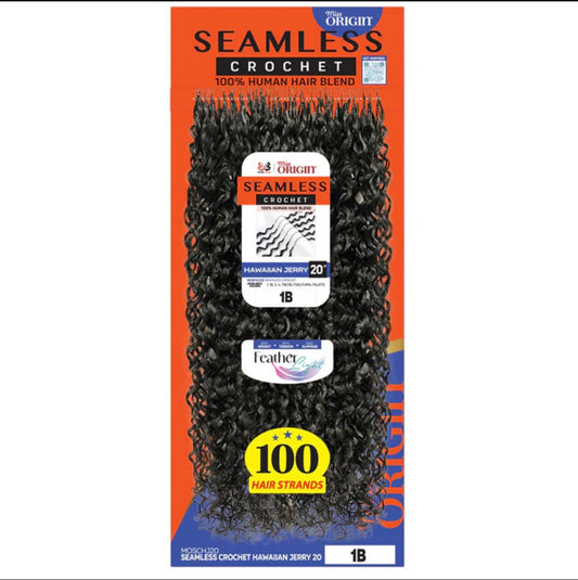Bobbi Boss Miss Origin Seamless Crochet Braids – Hawaiian Jerry 20” Human Hair Blend