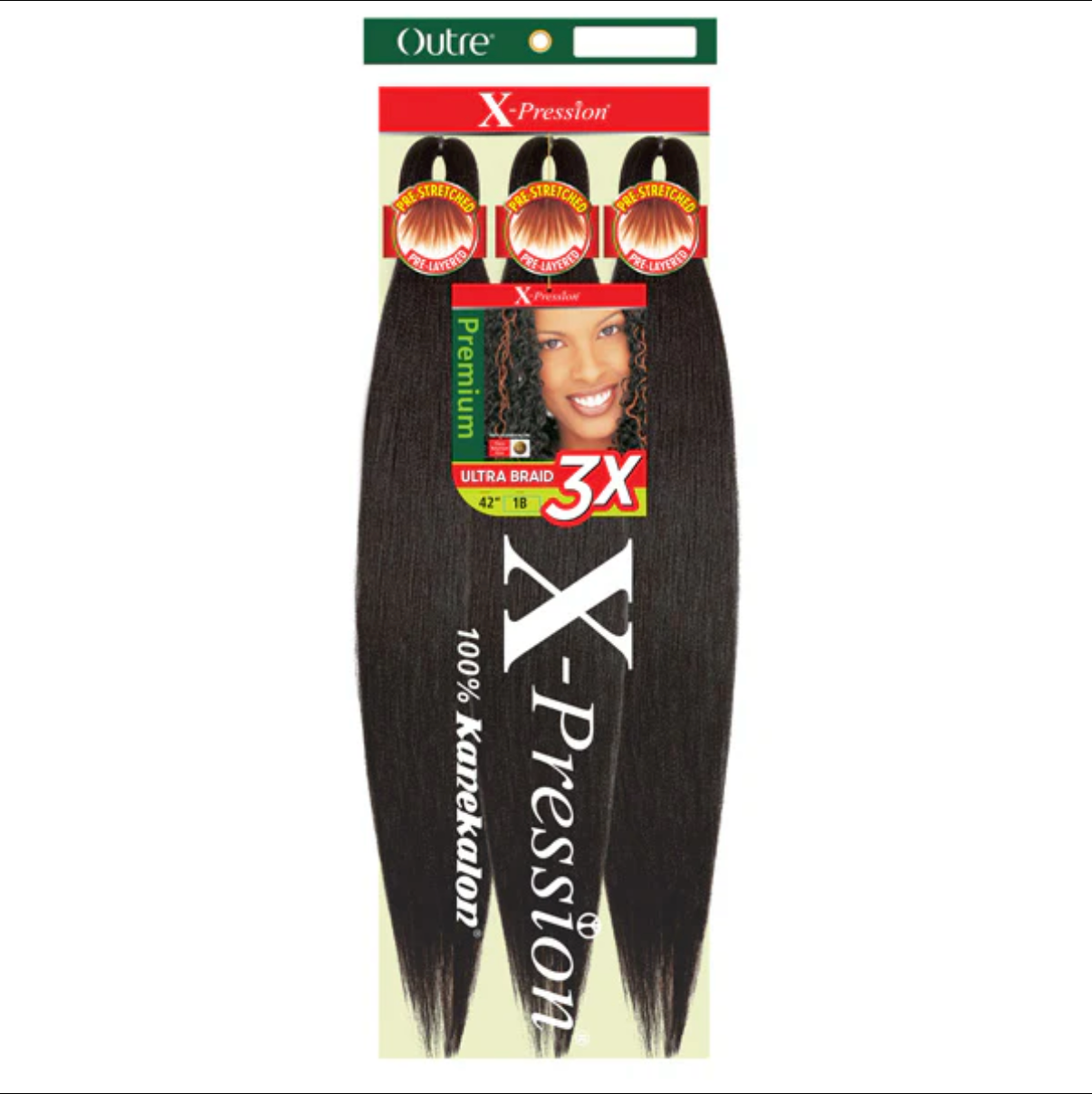 Outre X-Pression Pre-Stretched Braid – ULTRA BRAID 3X 42